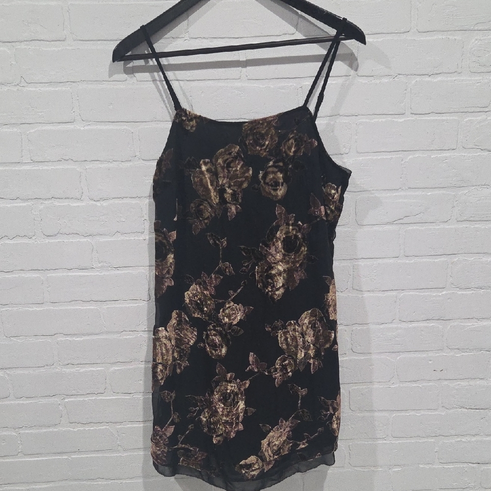 Gentle Fawn LBD with Velvet Rose Print